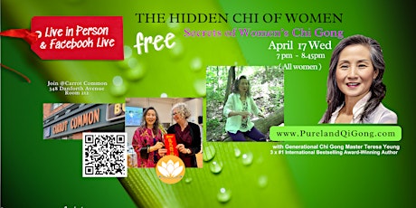 Immagine principale di The Hidden Chi of Women - Secrets of Women's Chi Gong (Toronto) 