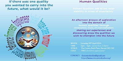 Imagem principal do evento Human Qualities