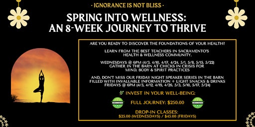 Primaire afbeelding van Spring into Wellness: An 8-Week Journey to Thrive - Ignorance is NOT Bliss!