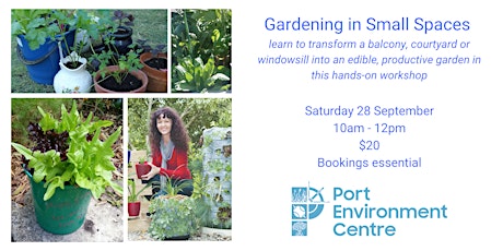 Gardening in small spaces workshop primary image