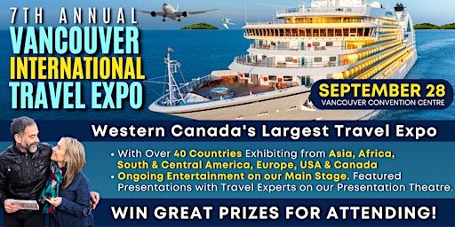 Hauptbild für 7th Annual Vancouver International Travel & Honeymoon Expo