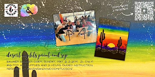 Desert Nights Paint and Sip at Bawker Bawker Cider  primärbild