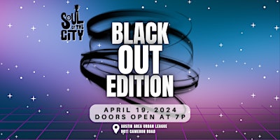 Imagem principal do evento Soul of the City: Black Out Edition