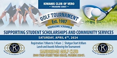 Kiwanis Club of Vero Treasure Coast Golf Tournament primary image