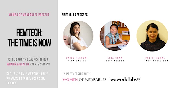 Women & Health events series: FemTech - The Time Is Now