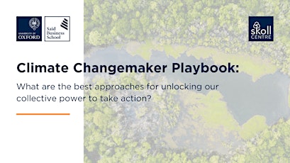 Climate Changemaker Playbook Launch