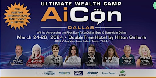 Primaire afbeelding van UWC Digital Marketing/AiCon Dallas Doubletree by Hilton Hotel