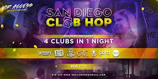 4 CLUBS IN 1 NIGHT SATURDAY MAY 11TH primary image