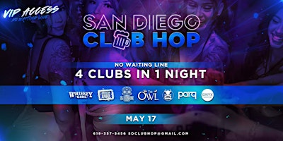 4 CLUBS IN 1 NIGHT FRIDAY MAY 17TH primary image