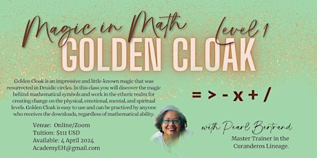 Golden Cloak 1 - Magic in Math Symbols