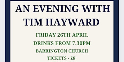 Imagen principal de An Evening with Tim Hayward