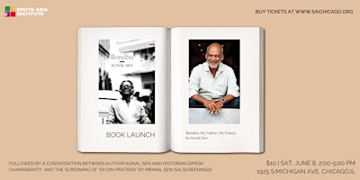 SAI Film Screening & Book Launch: Remembering Mrinal Sen with Kunal Sen primary image