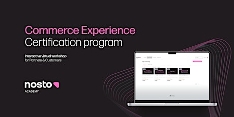 [EMEA] Commerce Experience Expert Certification: Live Training Workshop  primärbild