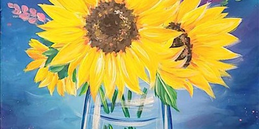 Primaire afbeelding van Sunflower Fancy - Paint and Sip by Classpop!™