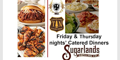 Thursday & Friday nights' Catered Dinners