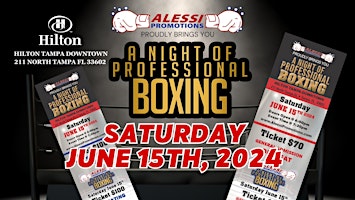 Imagen principal de A NIGHT OF PROFESSIONAL BOXING @ HILTON