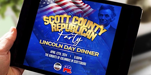 Primaire afbeelding van Scott County GOP - Lincoln Day Dinner