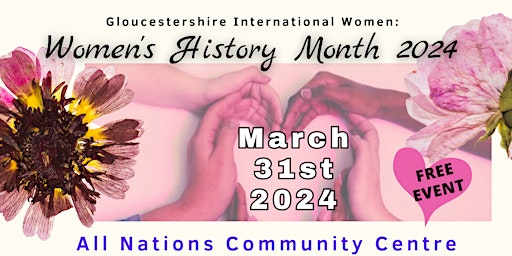 Image principale de Take a seat at Gloucester International Women Easter Sunday event 2024