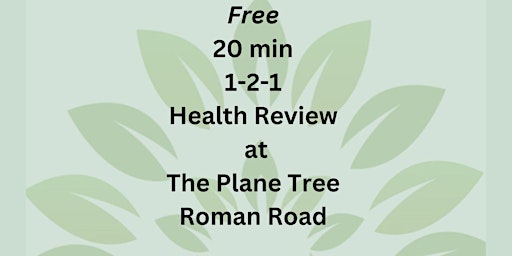 Imagen principal de New Herbal & Nutrition Clinic @ The Plane Tree -Opening offer- Scan Code