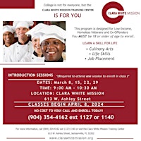 Primaire afbeelding van Clara White Mission Culinary Program Information Session
