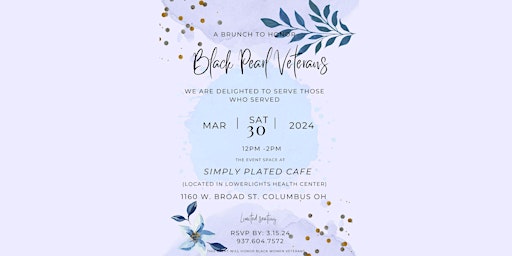 Imagem principal do evento Black Pearl Veterans Brunch