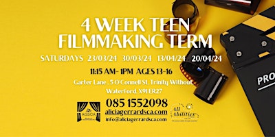4 Week Teen Filmmaking Term primary image