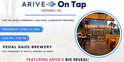 Primaire afbeelding van ARIVE On Tap: Phoenix, AZ