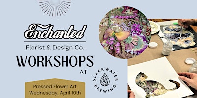 Pressed Flower Art Workshop at Slackwater Brewing primary image