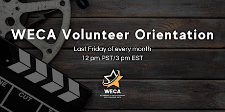 WECA Volunteer Orientation