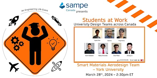 Imagen principal de SAMPE Students at Work - Smart Materials Aerodesign (Toronto, Ontario)