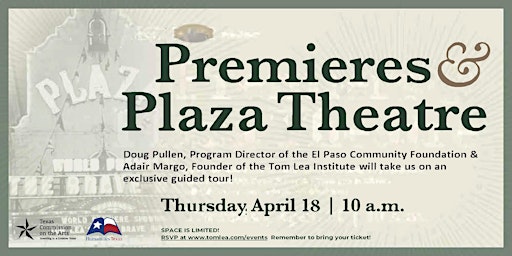 Premieres and Plaza Theatre Tour primary image