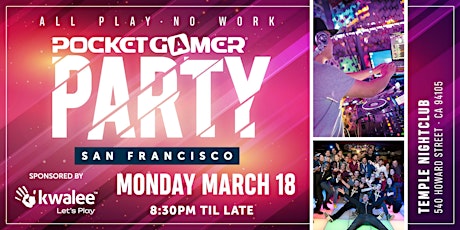 Image principale de Pocket Gamer Party San Francisco 2024