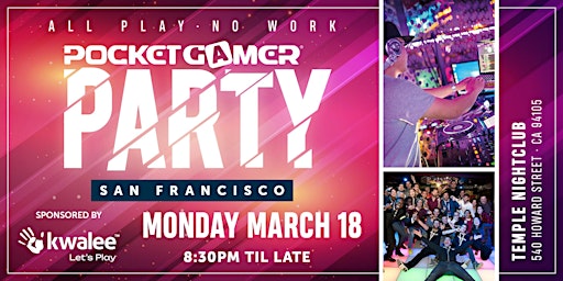 Pocket Gamer Party San Francisco 2024 primary image