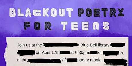 Blackout Poetry for Teens