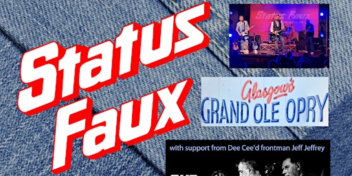 Imagen principal de STATUS FAUX (a Rockin' Tribute to The QUO !) @ Glasgow's Grand Ole Opry