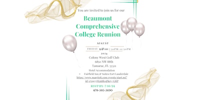 Beaumont Comprehensive College Reunion primary image