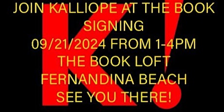 Book Signing with Kalliope