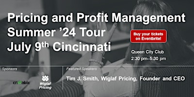 Hauptbild für Pricing and Profit Management Summer '24 Tour Cincinnati