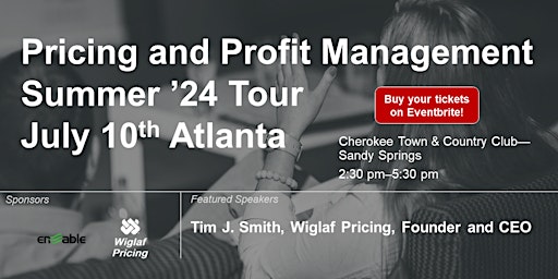 Image principale de Pricing and Profit Management Summer '24 Tour Atlanta