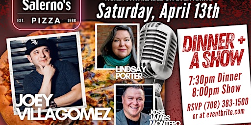 Imagen principal de April 2024 Dinner + A Show  - STAND UP COMEDY OAK PARK