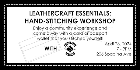 Leathercraft Essentials: Hand-Stitching Workshop