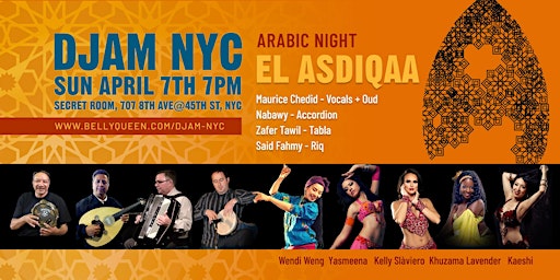 Primaire afbeelding van Djam NYC Arabic Night with Live Music + Belly Dance