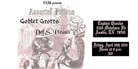 Assorted Potions, Goblet Grotto & Del S. Pleaux