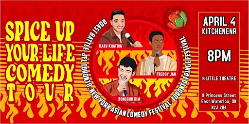 Primaire afbeelding van Spice Up Your Life Comedy Tour @ KW Little Theatre (Kitchener/Waterloo)