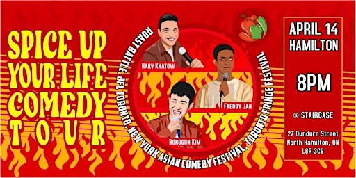 Primaire afbeelding van Spice Up Your Life Comedy Tour @ The Staircase (Hamilton)