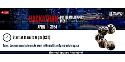 Imagen principal de Buy Multifamily Deals in a Day Live Hackathon