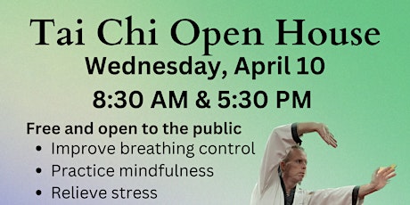 Human Harmonies, Tai Chi Open House