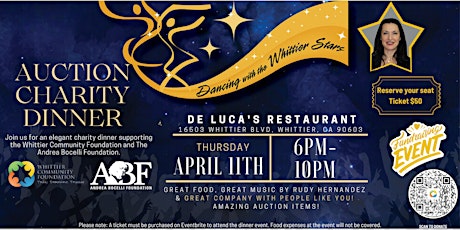 Dancing with the Whittier stars Auction Charity Dinner with Meri Rama