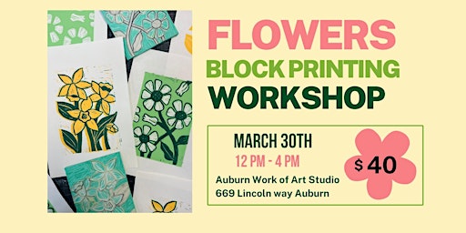 Imagem principal do evento Flower Printmaking Workshop