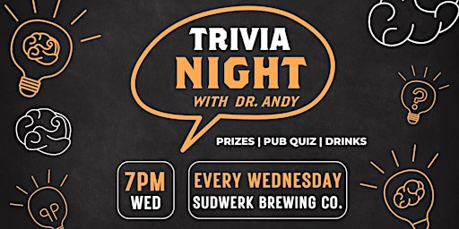 Primaire afbeelding van Sudwerk Pub Quiz  | Trivia Night @ Davis, CA